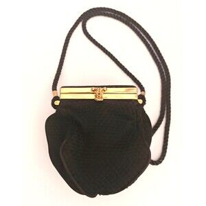 VTG Inge Christopher Blk Blocade Small Evening Crossbody/Shoulder Bag